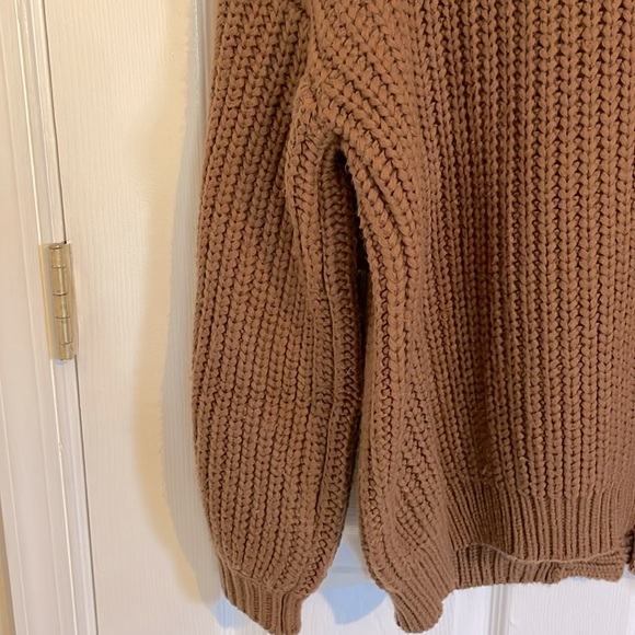 Oversized Pumpkin Burnt Orange Brown Sweater - Picture 12 of 14